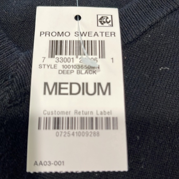 Men’s black Alfani sweater new with tags Med - Picture 3 of 3